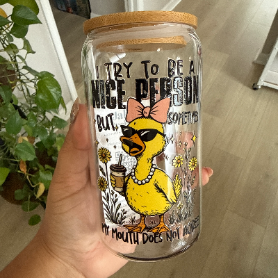 General Design Glass Cups - Designs Vary