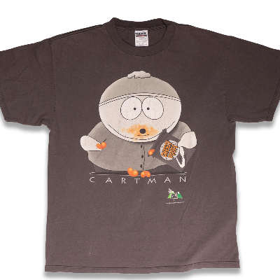 1998 Tultex Eric Cartman Cheesy Poofs South Park Character Tee