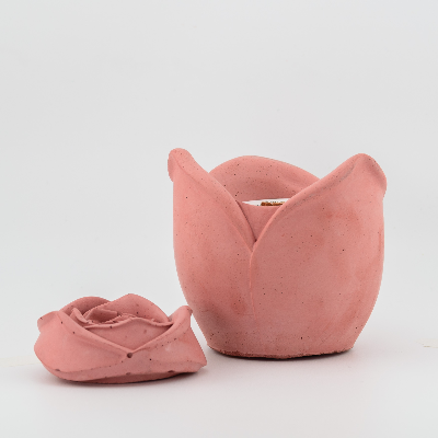 Cement Soap Trays, Candle Vessels, And Ornaments