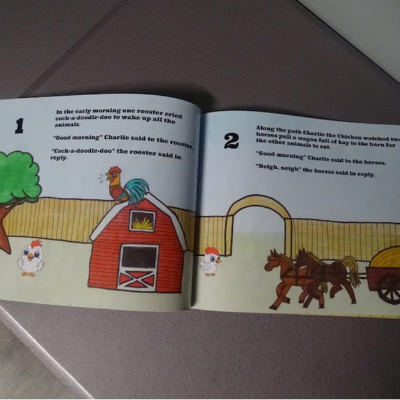 "Your Name" At The Farm - Book 'N Buddy Combo