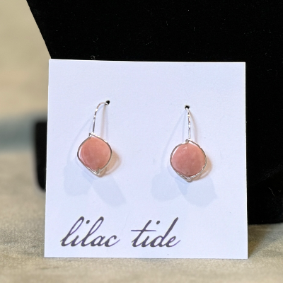 Pink Opal Earrings