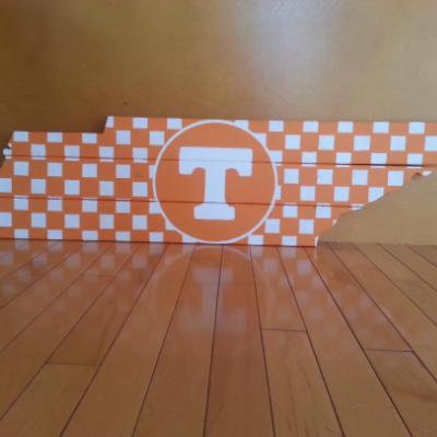 Tennessee Shape Checkerboard Rustic Pallet Wood Sign