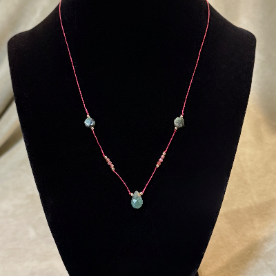Tourmaline And Emerald Necklace