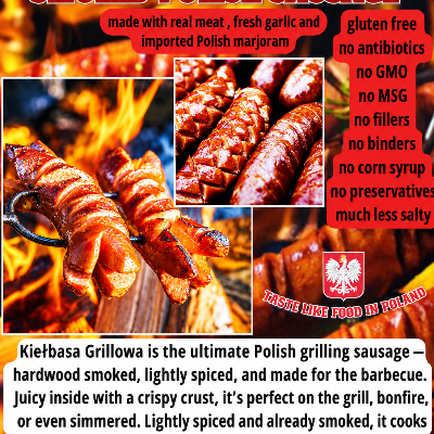 Kielbasa Grillowa - Smoked Polish "Grilling"  Sausage