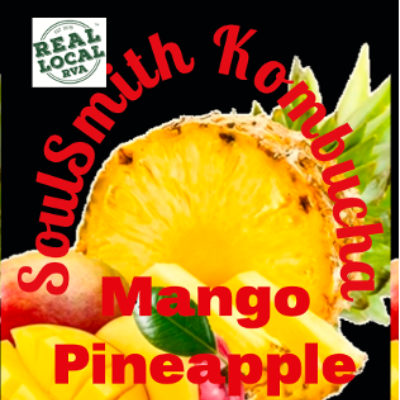 Soulsmith Mango Pineapple Kombucha 32 Oz.