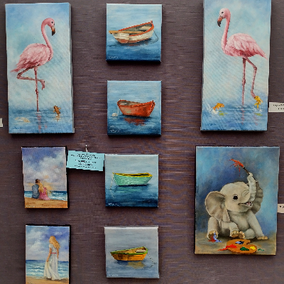 Group Of Small Oil Paintings