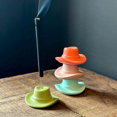 Cowboy Hat Incense Holder