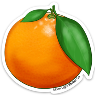 Orange Sticker