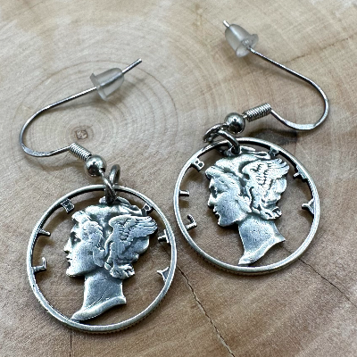 U.S. Lady Liberty Hand Cut Silver Coin Collection