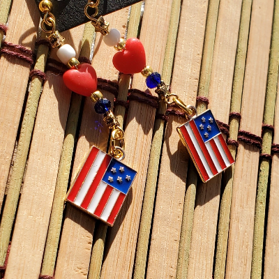 American Flag Earrings