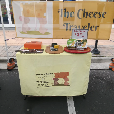 The Cheese Traveler Booth Display