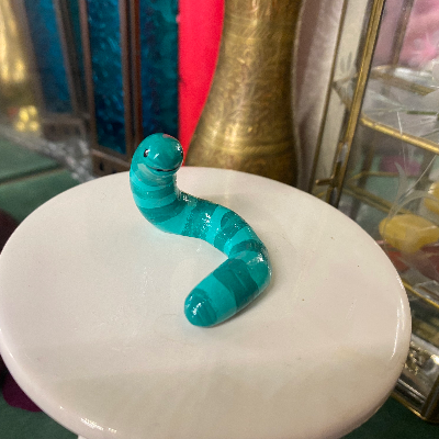 Green Wormie Sculpture