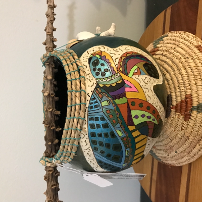 Natural Decirated Gourds