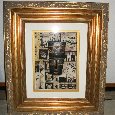 Framed African Miniture Mask(S)