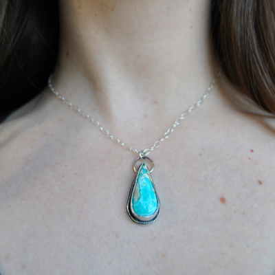 Brass Teardrop Hoops