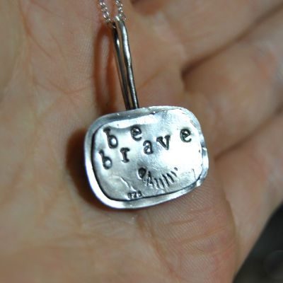 Brass Teardrop Hoops