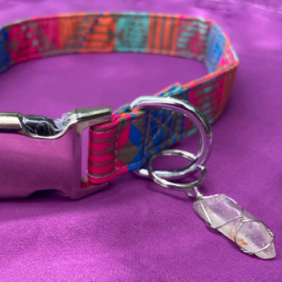 Hand Wrapped Crystal Dog Collars