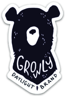 Growly Bear Sticker