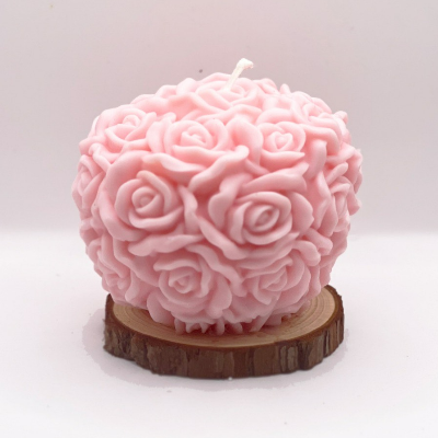 Large Rose Candle