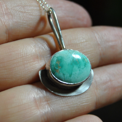 Brass Teardrop Hoops