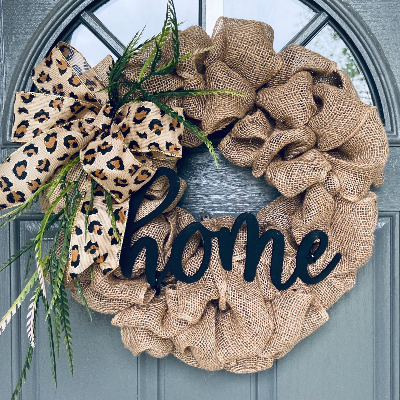 Burlap - Home Wreath