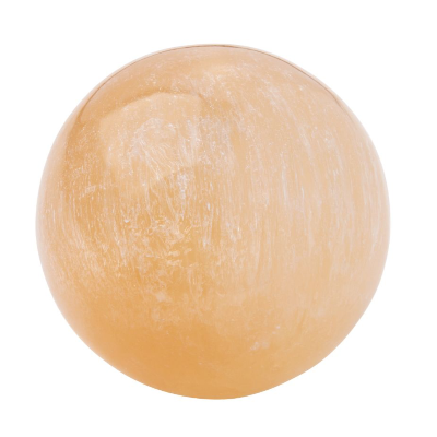 Selenite Orange Sphere