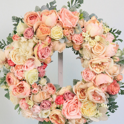 Blush No. 1 — Signature Floral Wreath