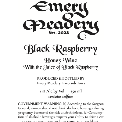Black Raspberry Honey Wine