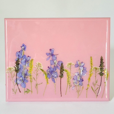 Acrylic Pressed Flower Canvas