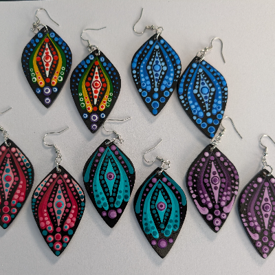 Hand Painted Earrings & Pendant Necklaces