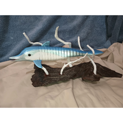 Painted Wooden Sealife Sculptures
