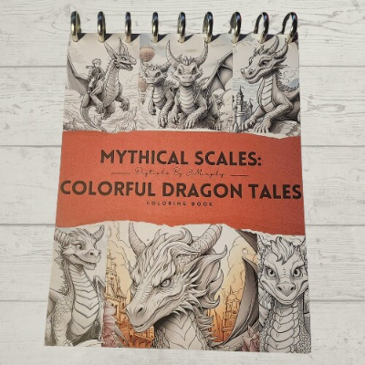 Mythical Scales Colorful Dragon Tales Coloring Book