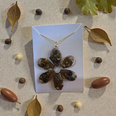 Tiger's Eye Flower Pendant