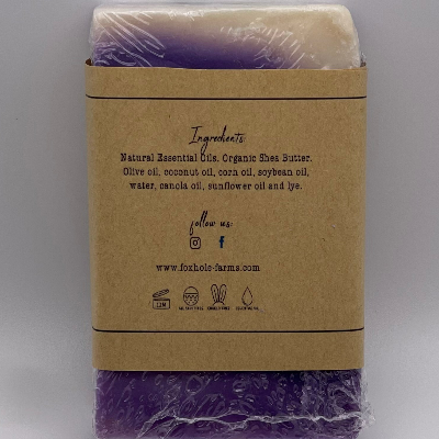 Lavender + Shea Butter Handcrafted Soap