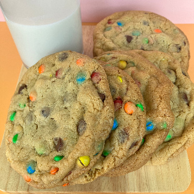 M&M Chocolate Chip Cookie