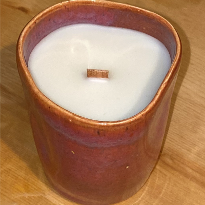 Wavy Ceramic Candle Cups (2-In-1)