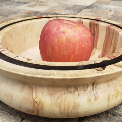 Flame Box Elder Fruit Bowl