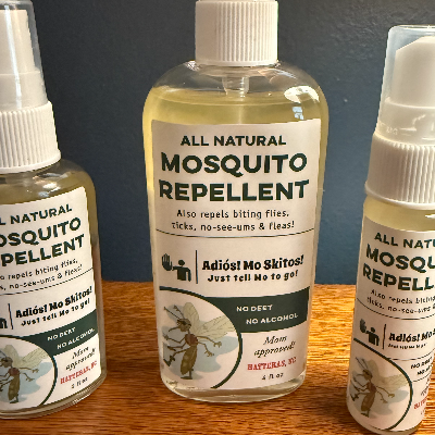 Adiós! Mo Skitos! N All-Natural Mosquito Repellent