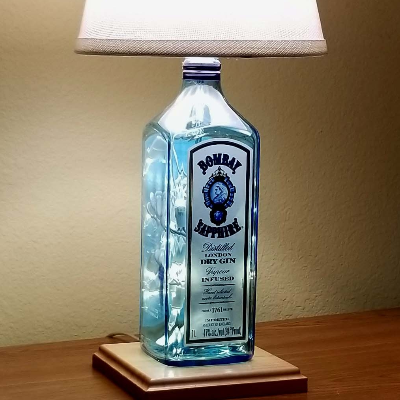 Bombay Sapphire London Gin 1l Bottle Lamp