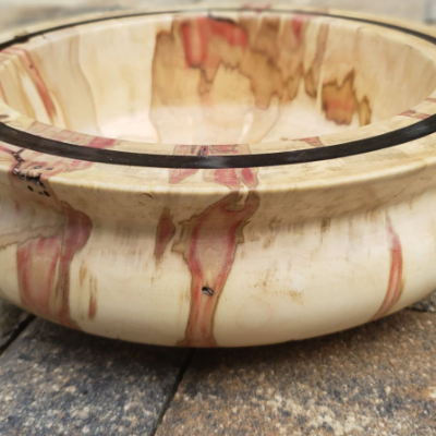 Flame Box Elder Fruit Bowl