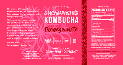 Snowmon's Pomegranate Kombucha