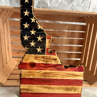 Old Glory Idaho State Decor (Full-Color)