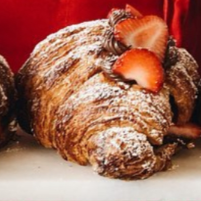 Nutella & Strawberry Croissant