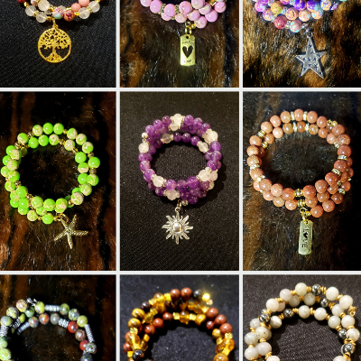Crystal Memory Wire Bracelets