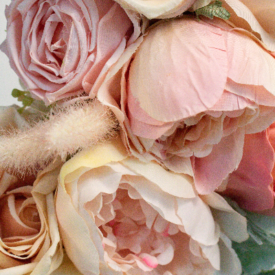Small No. 1 Blush Faux Floral Luxury Front Door Wreath