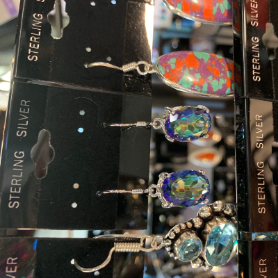 Real Gem Items Set In Silver