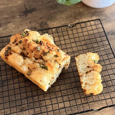 Chili Oil And Scallion Foccacia