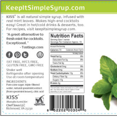 Spearmint-Infused Keep It Simple Syrup