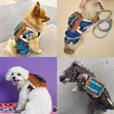 Ruffsack Handmade Dog Backpack With Harness – Dale In Rust