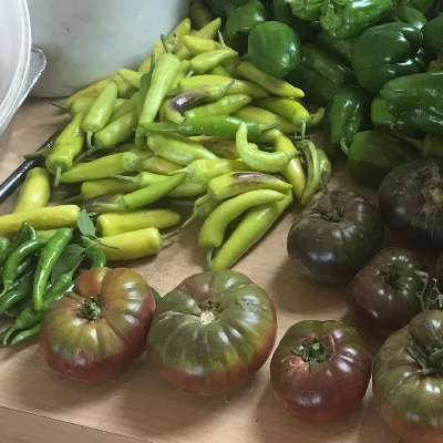 Heirloom Tomatoes And Peppers